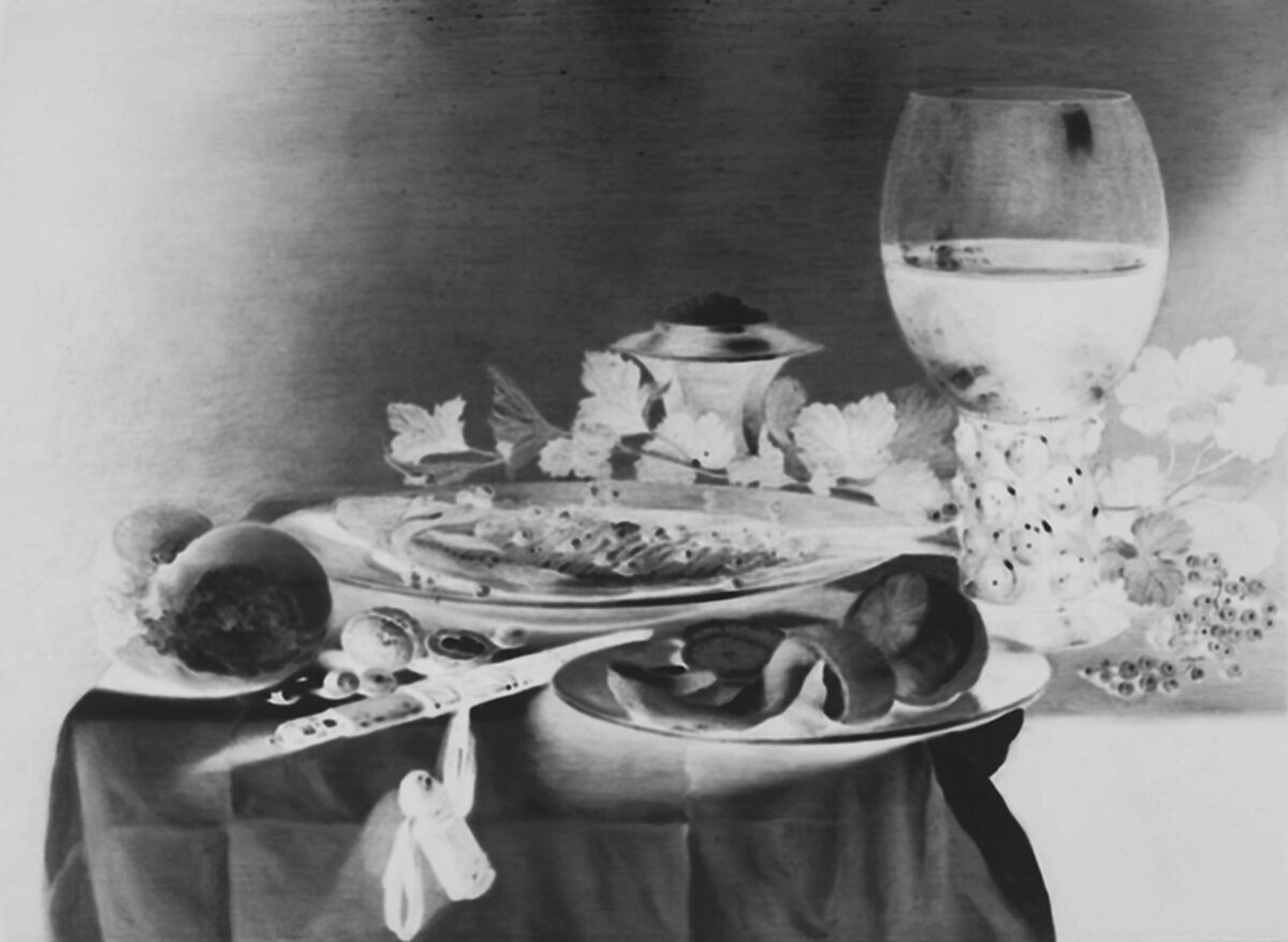 Pieter Claesz, Still Life with Herring, Wine and Bread, 1647: March 28, 2017