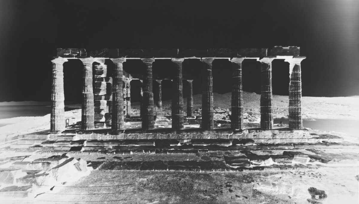 Vera Lutter Temple of Poseidon, Cape Sounio: August 30, 2021