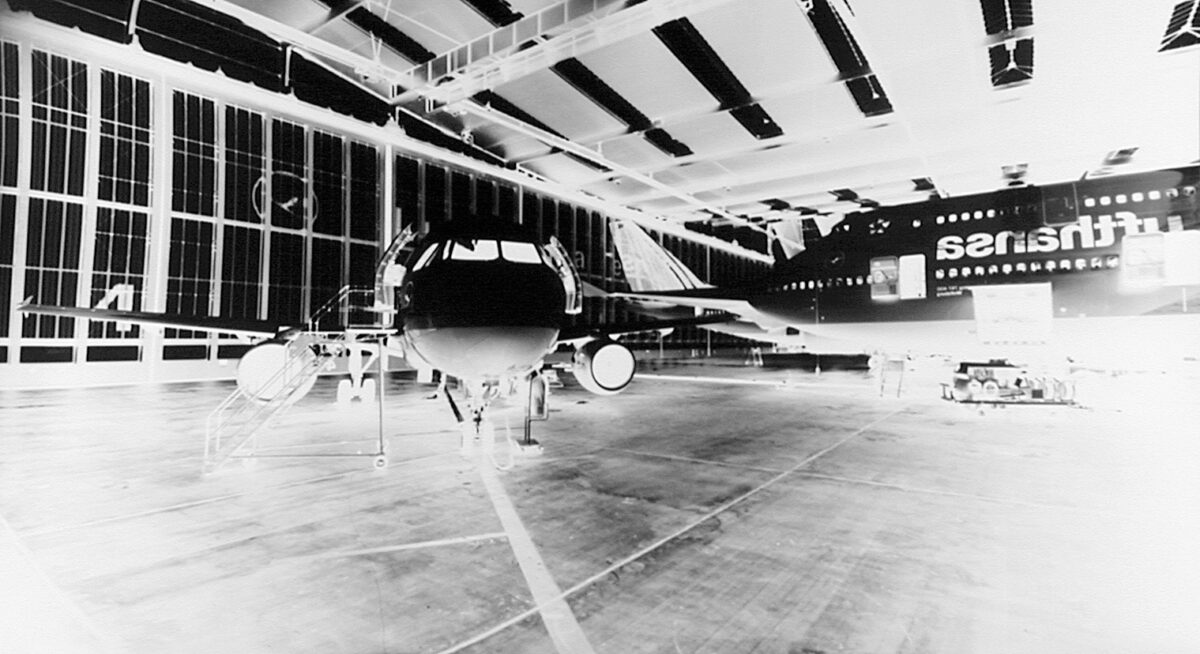 Vera Lutter Hangar 5, Frankfurt Airport: May 17, 2001
